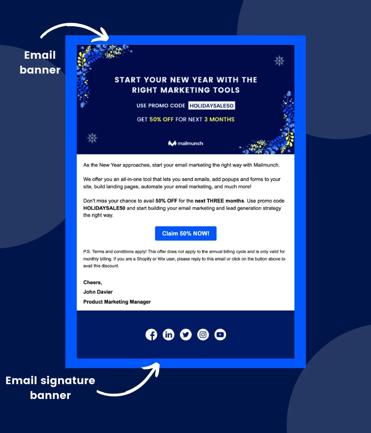 email banner