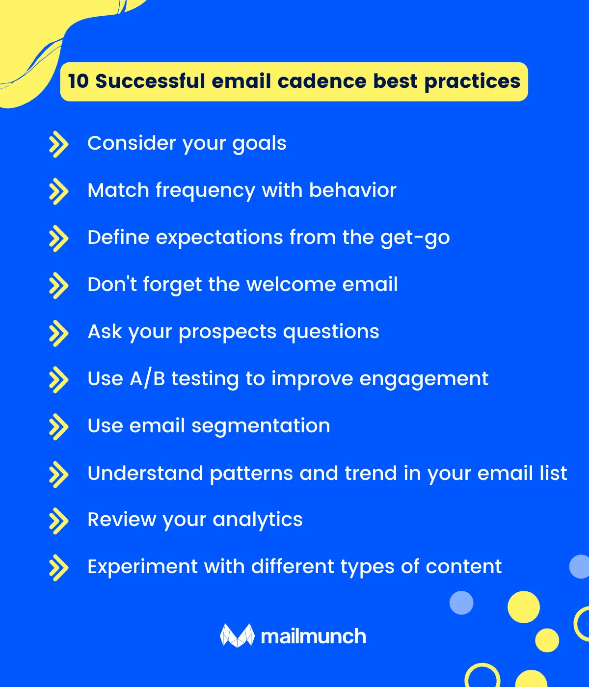 10 Successful email cadence best practices