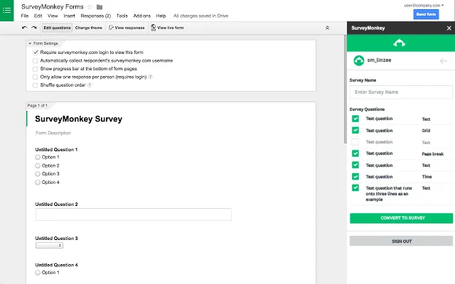 surveymonkey dashboard