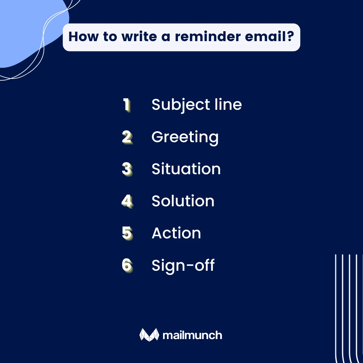 Infographic: How to write a reminder email ?