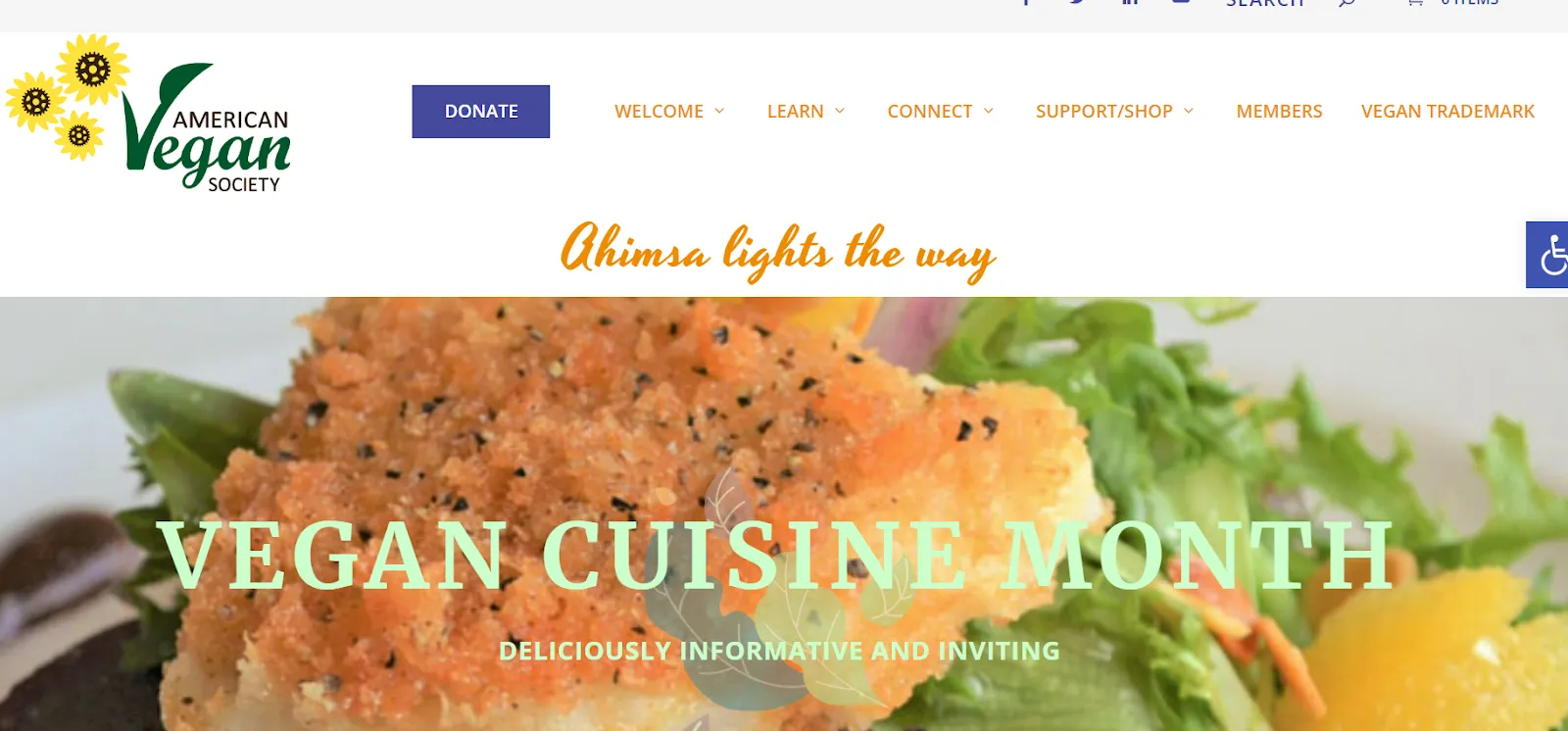 February newsletter ideas: International vegan cusing month