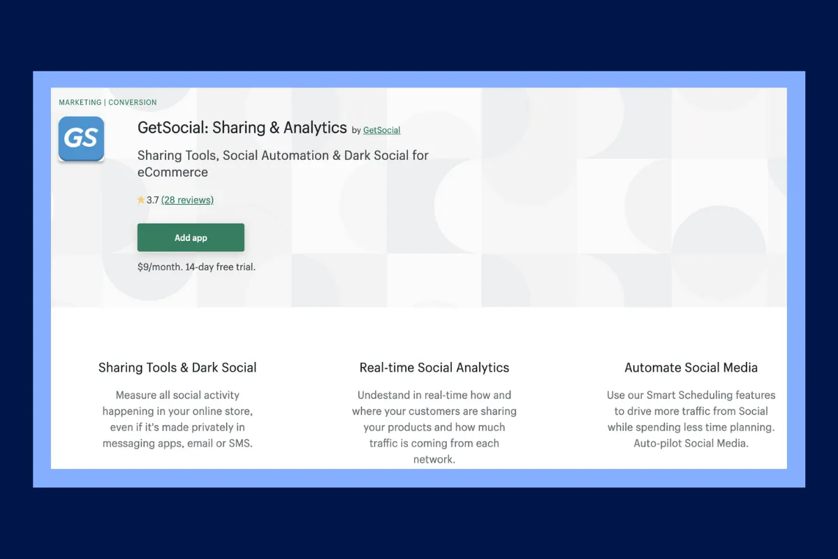 GetSocial Shopify App