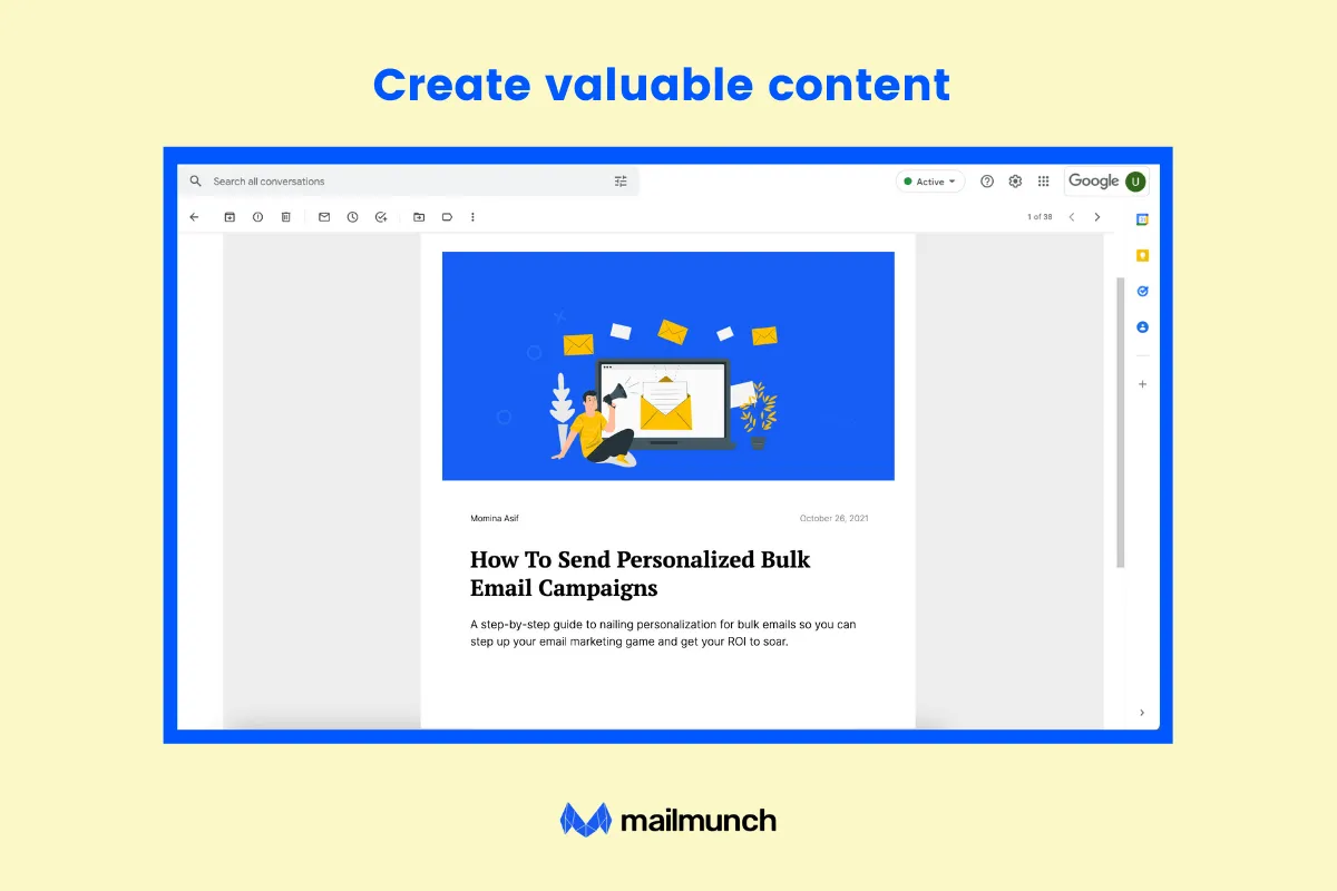 create valuable content