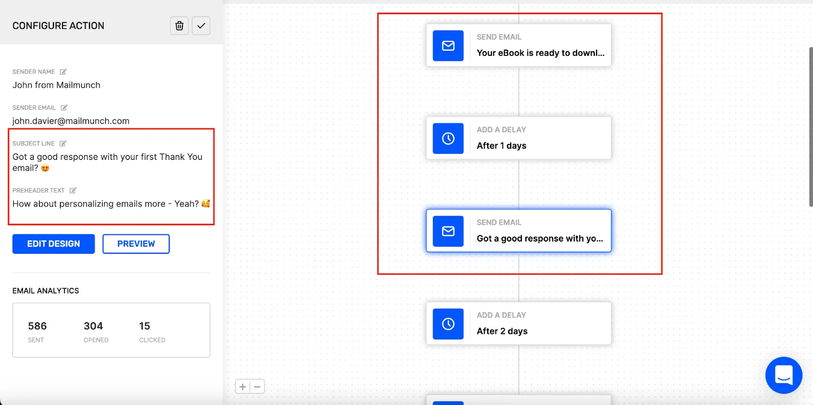 Automated re-engagement workflow