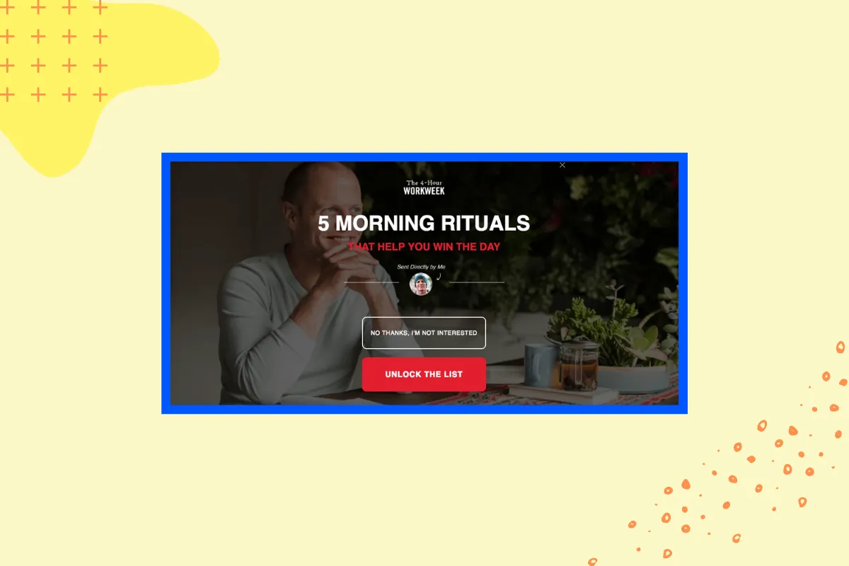 Free Giveaway popup example