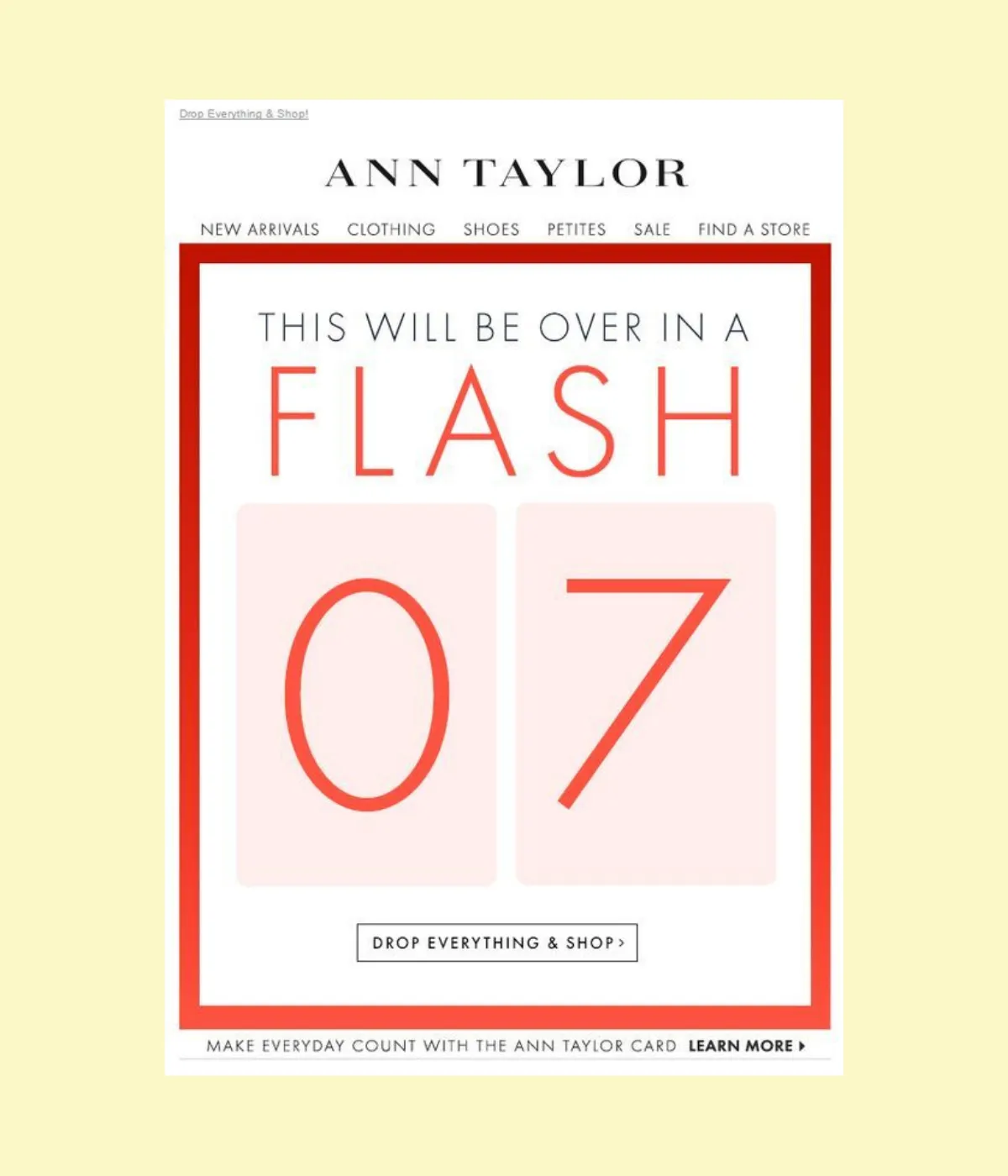 Flash sale examples
