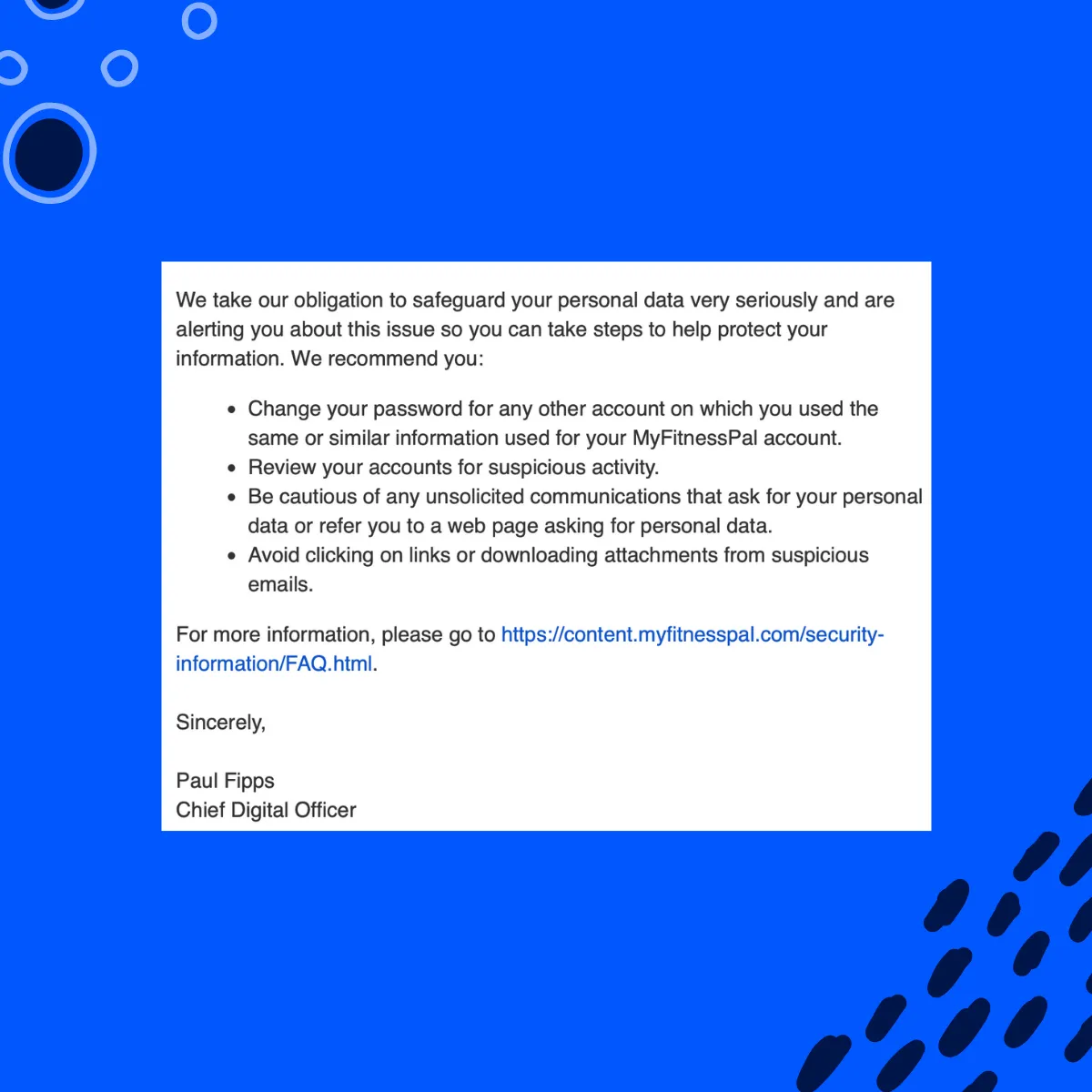 Providing a clear plan of action: MyFitnessPal example