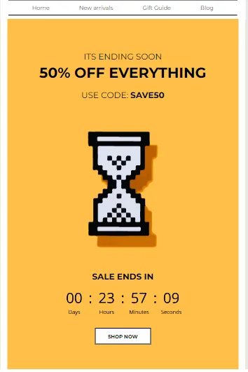 Mailmunch's email marketing template