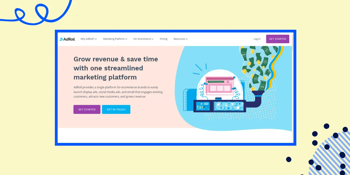 Wix's app integration: AdRoll