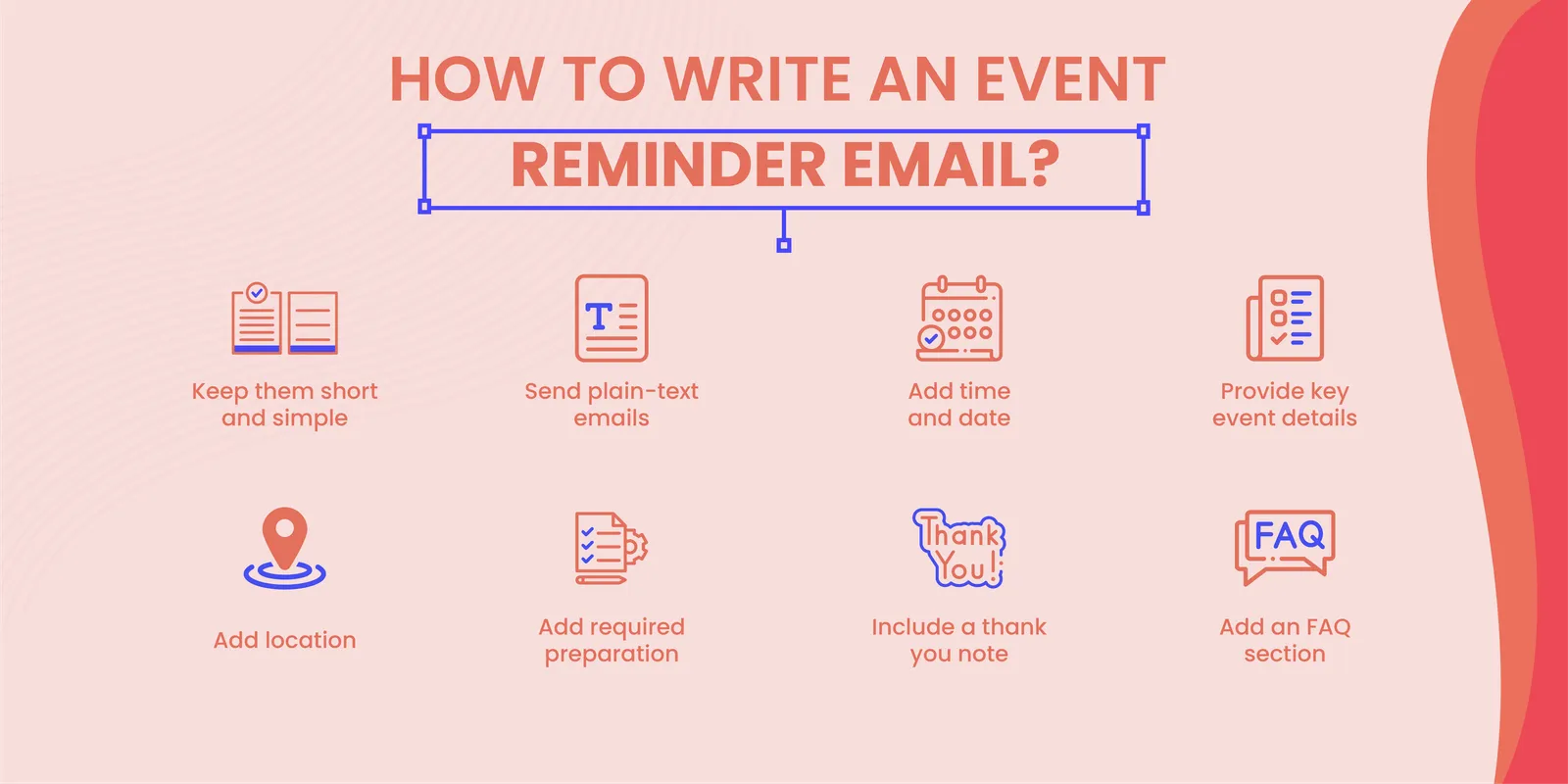 Infographic: How to write an event reminder email?