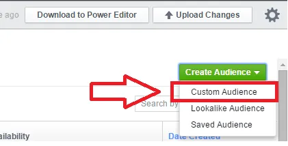 Facebook power editor custom audience