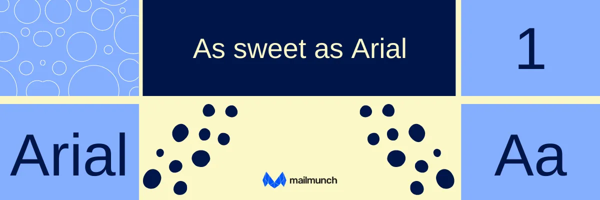 Arial font