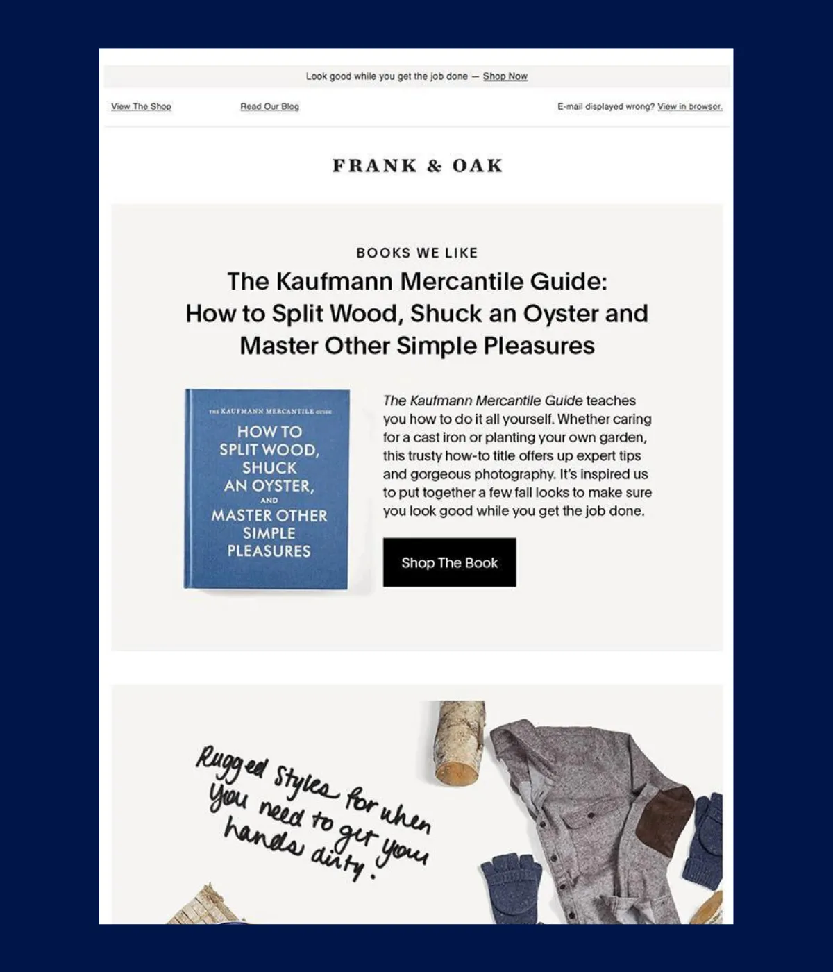 Frank & Oak campaign